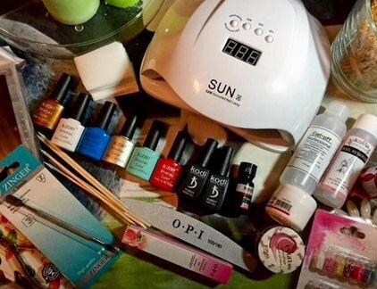 Набор для маникюра и наращивания ногтей