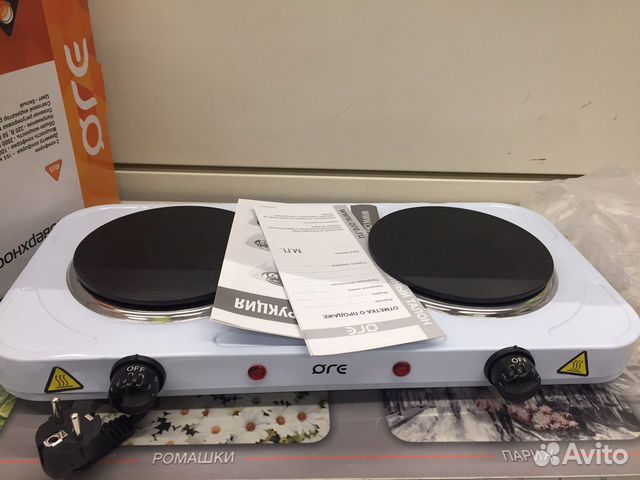 Плита электрическая двухкомфорочная настольная