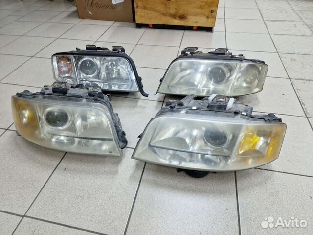 Передние фары Audi A6 C5 Рестайлинг Оригинал