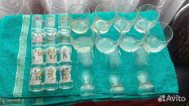 Стаканы, рюмки ассорти
