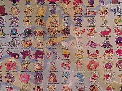 Календарь покемоны 2001 года