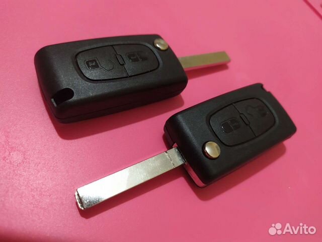 Ключ зажигания Пежо (корпус пустышка)