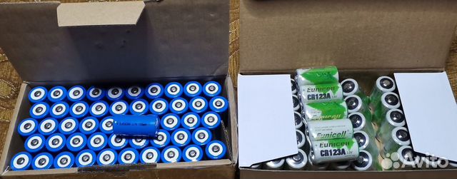 Батарейки и аккумуляторы CR123A,16340,14250