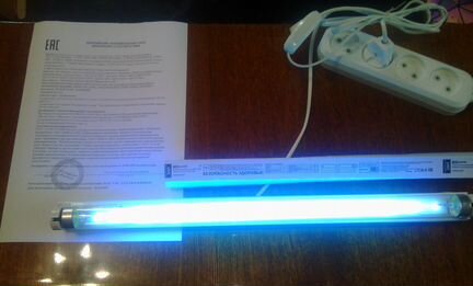 Бактерицидная кварцевая уф лампа 55кв.м