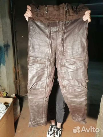 Кожаный летный полукомбинезон СССР 1971г