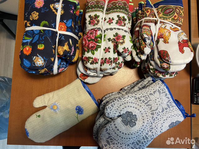 Вафельные полотенца, фартуки, прихватки, платочки