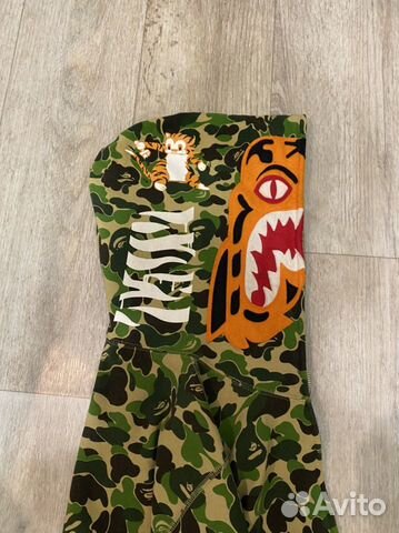 Худи bape ABC Camo Tiger Full Zip Hoodie Green