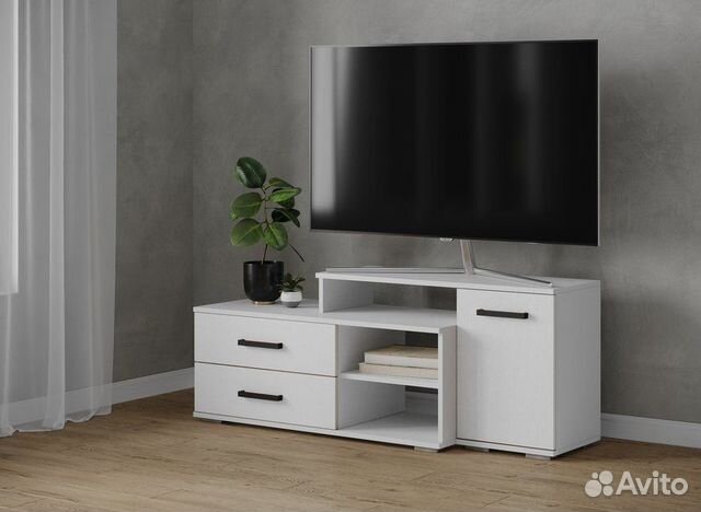 Тумба тв Парус-3 белый в наличии