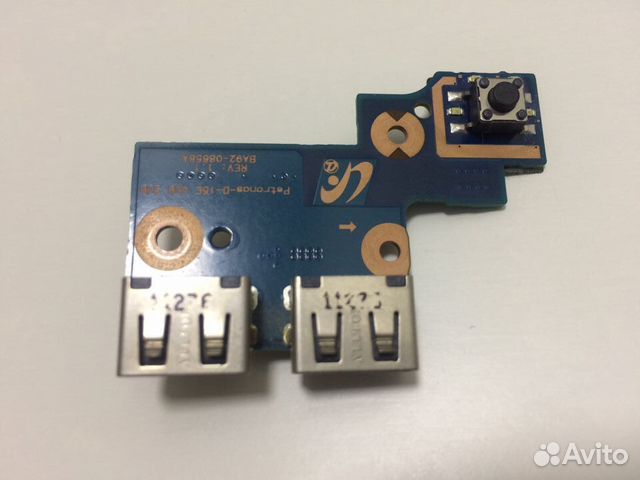 Плата USB+кнопка вкл Samsung NP300V5A, NP305V5A
