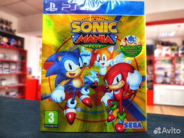 Диск PS4 Sonic Mania Plus (Новый)