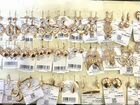 Золотые серьги самовары калачи 585 пробы объявление продам