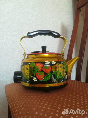 Чайник электрический новый расписной СССР