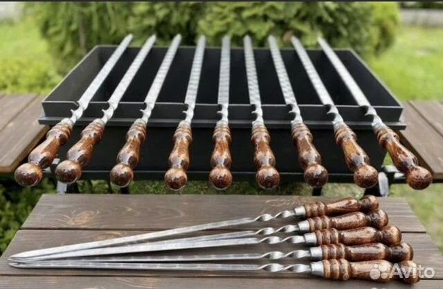 Шампуры с деревянной ручкой