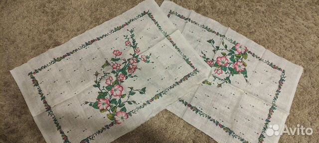 2 отреза льна на полотенца