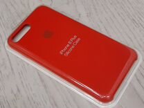 Силиконовый чехол на iPhone 7 / 8 plus красный