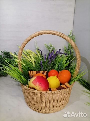 Корзина плетёная, ручная работа