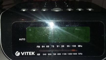 Радио часы vitek