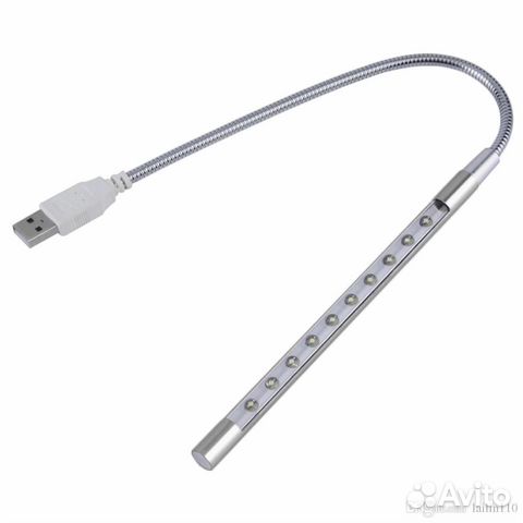 Гибкая светодиодная USB лампа (10 светодиодов)