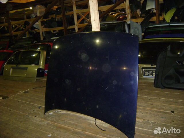 Капот Ниссан Санни Nissan Sunny синий металлик