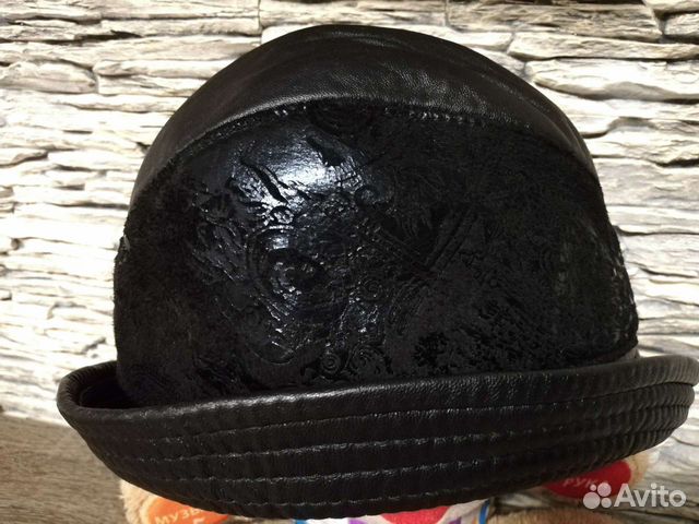 Шляпа натур. кожа + натур. замша