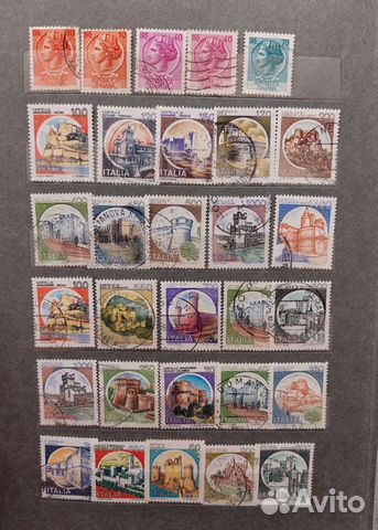 Старые почтовые марки стран Европы