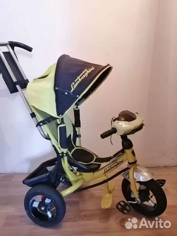 Детский велосипед с родительской ручкой