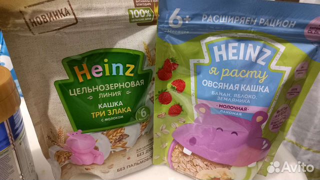 Детские каши молочные Хайнц разные