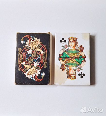 Карты игральные Русский стиль Черный Палех