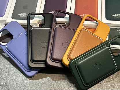 Чехол Magsafe кожаный iPhone 13 Pro ProMax Leather