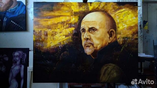 Картина маслом на холсте большая, 1*1,5 и 1,5*2 м