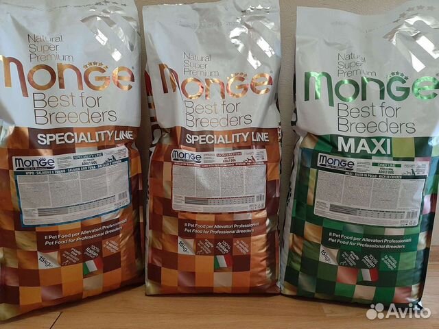 Корм для взрослых собак и кошек Monge монж