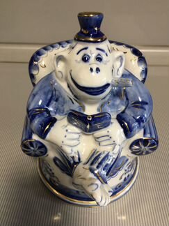 Гжель скульптура Обезьяна