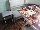 Кухонный уголок со столом бу и двумя стульями объявление продам