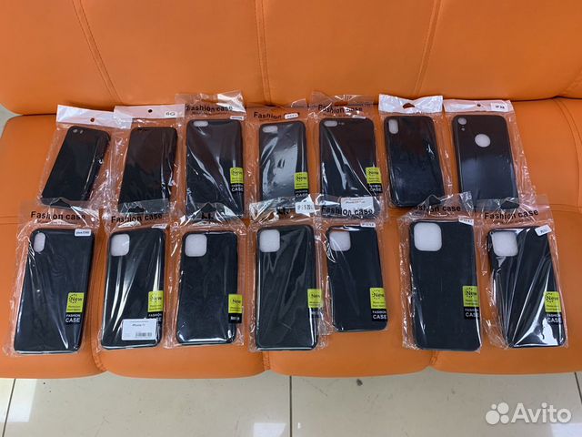 Черные Матовые Чехлы на все модели iPhone