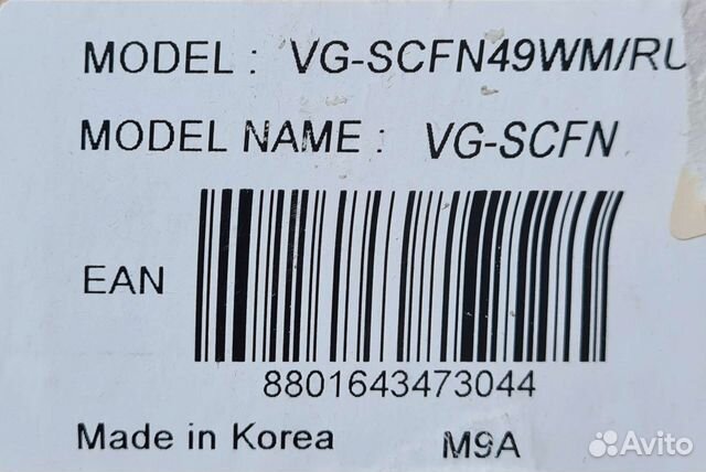 Фирменная рамка Samsung vg-scfn49wm