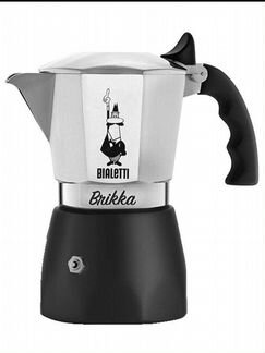Гейзерная кофеварка на 4 порции Bialetti Brikka NE