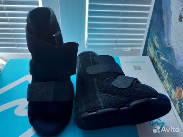 Шина бандаж на голеностоп ортопедическая, стельки