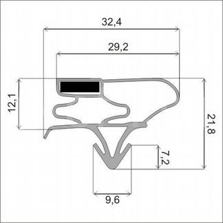 Резинка уплотнитель на дверь холодильника