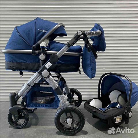 Коляска 3 в 1/4-х колесное шасси с сумкой для мам