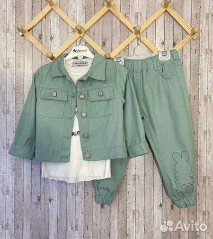 Джинсовый костюм для девочки