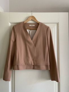 Бежевый жакет из шерсти J Brand, XS-S