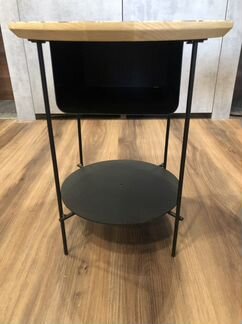 Прикроватный столик из металла и дерева, bangor