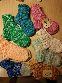 Носки вязанные детские и подростковые 0+