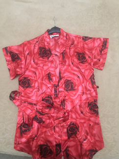 Шелковый новый халат