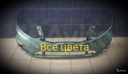 Бампер передний Kia Rio 3 зеленый