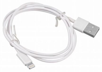 Кабель lightning 0.8 Lightning m USB Am 0.8м белый