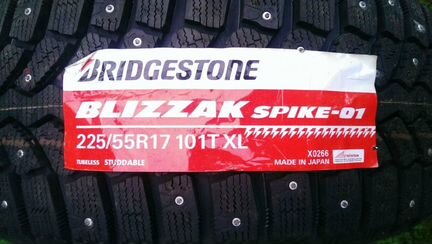 225/55 R17 Bridgestone Blizzak Spike-01 XL 101T