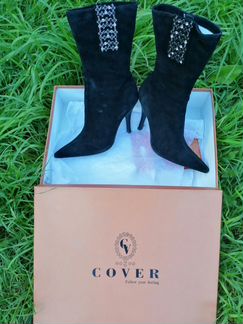 Сапоги замшевые