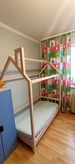 Кроватка детская кровать домик с матрасом 160*80