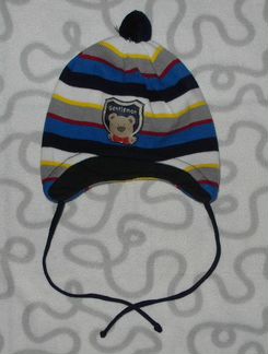 Шапка с завязками, ог 44-46 см